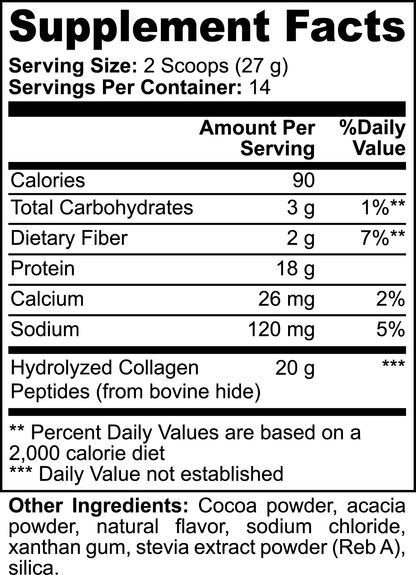 Grass-Fed Collagen Peptides Powder (Chocolate) - PROTIMIN