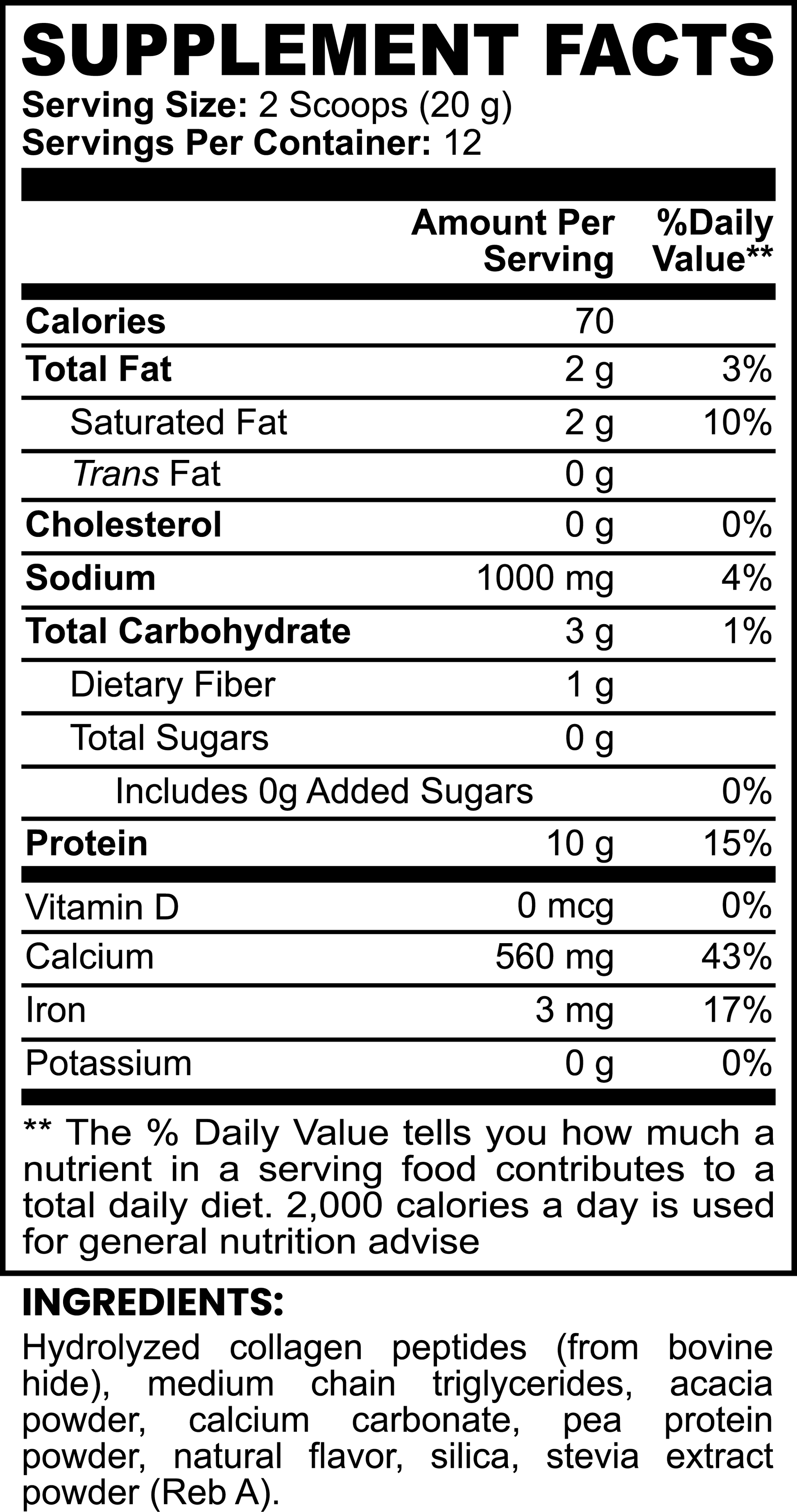 Grass-Fed Collagen Creamer (Vanilla) - PROTIMIN