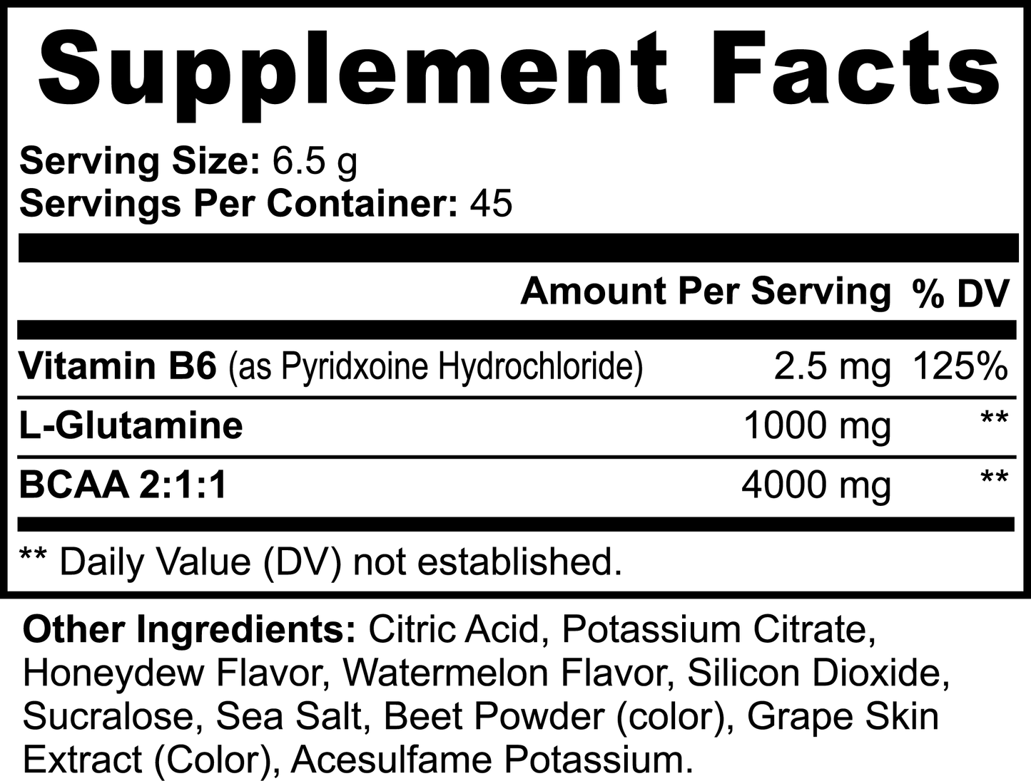 BCAA Post Workout Powder (Honeydew/Watermelon) - PROTIMIN