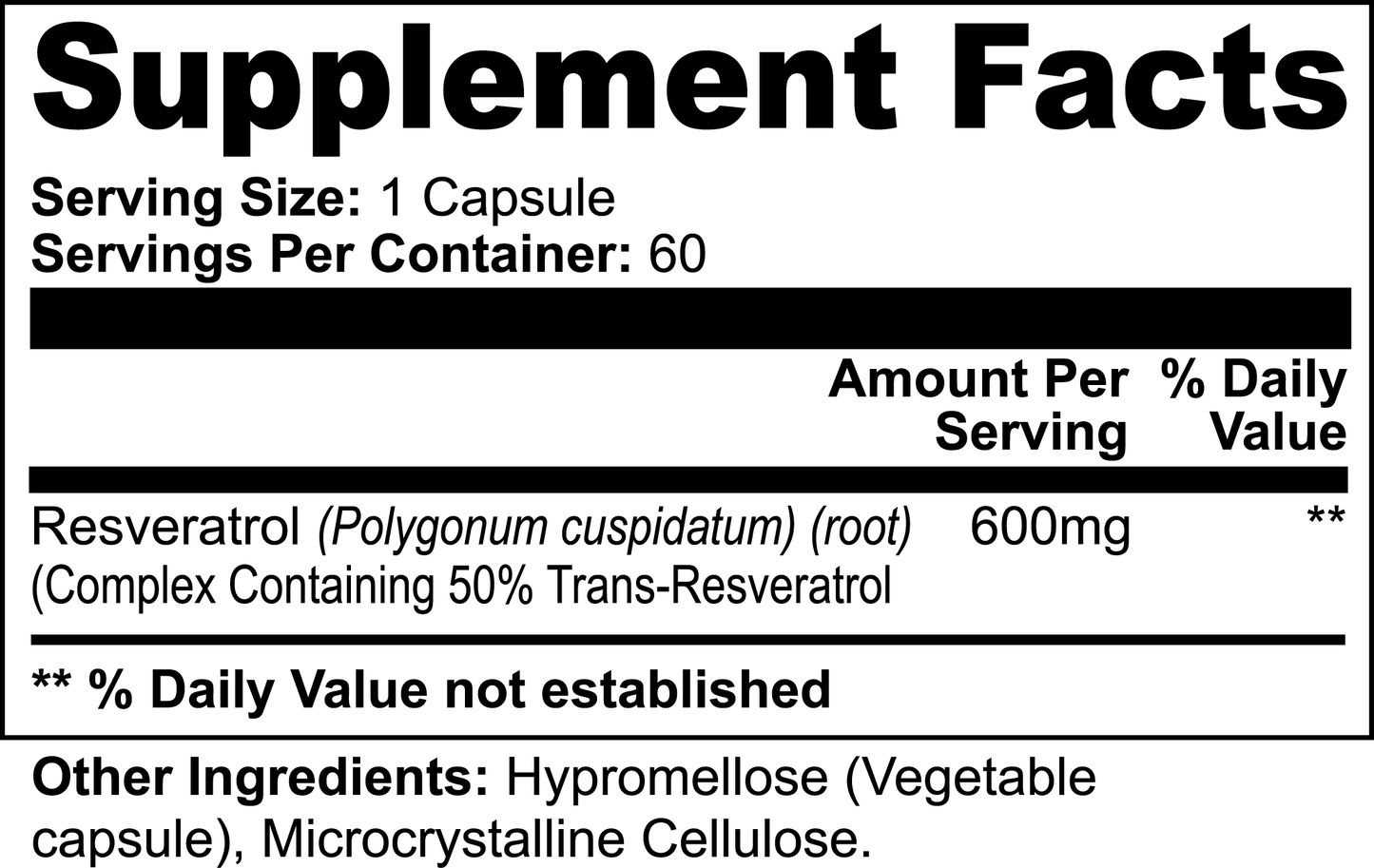 Resveratrol 50% 600mg - PROTIMIN