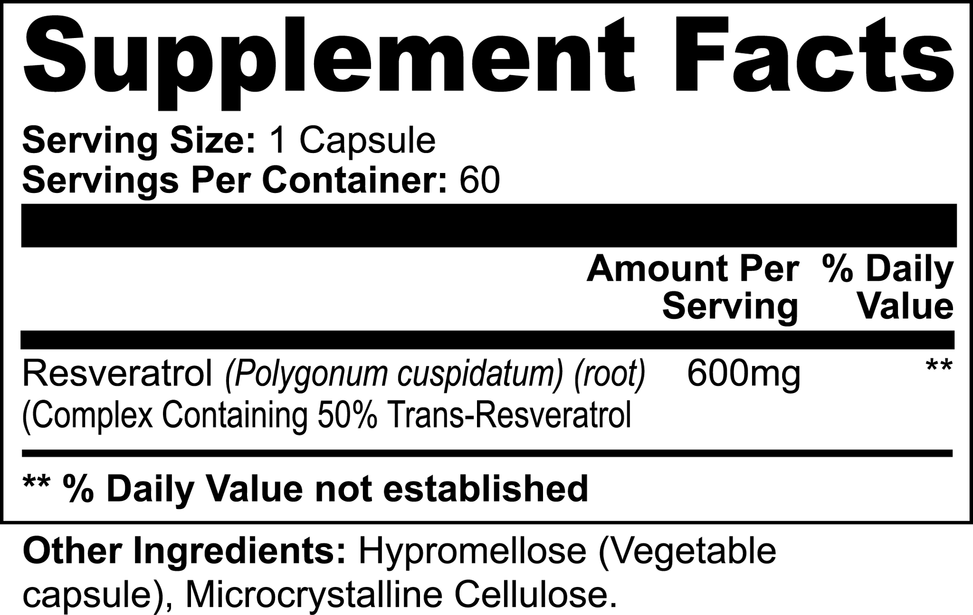 Resveratrol 50% 600mg - PROTIMIN